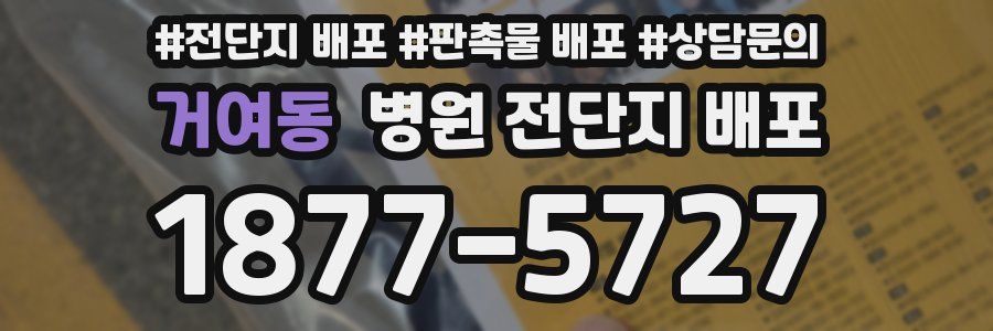 거여동 병원 전단지 배포