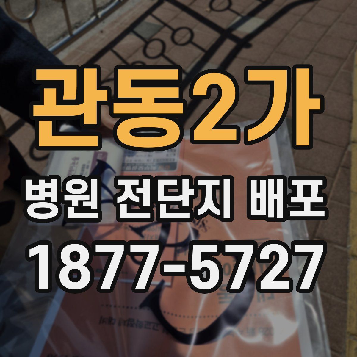 관동2가 병원 전단지 배포