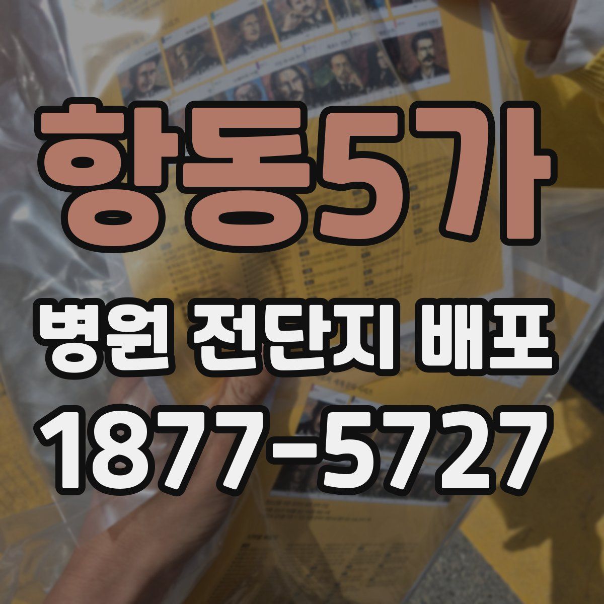 항동5가 병원 전단지 배포