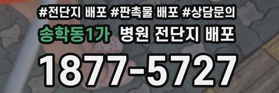 송학동1가 병원 전단지 배포