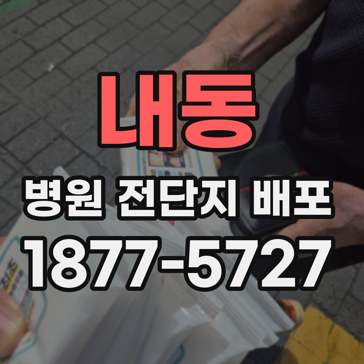 내동 병원 전단지 배포