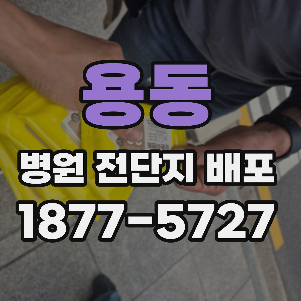 용동 병원 전단지 배포