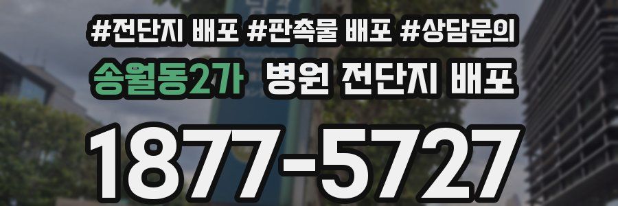 송월동2가 병원 전단지 배포