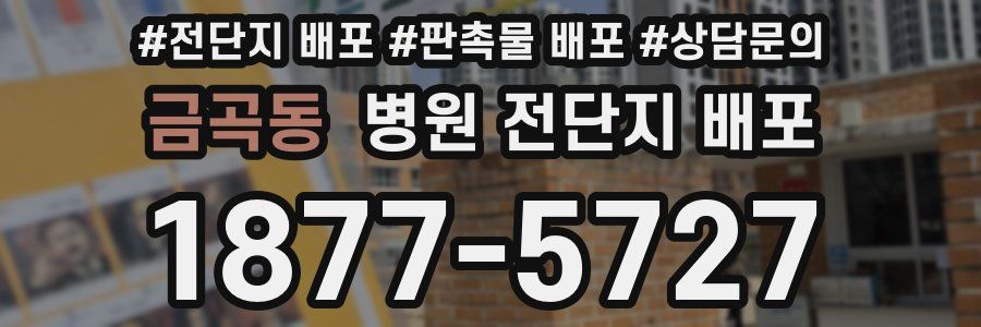 금곡동 병원 전단지 배포