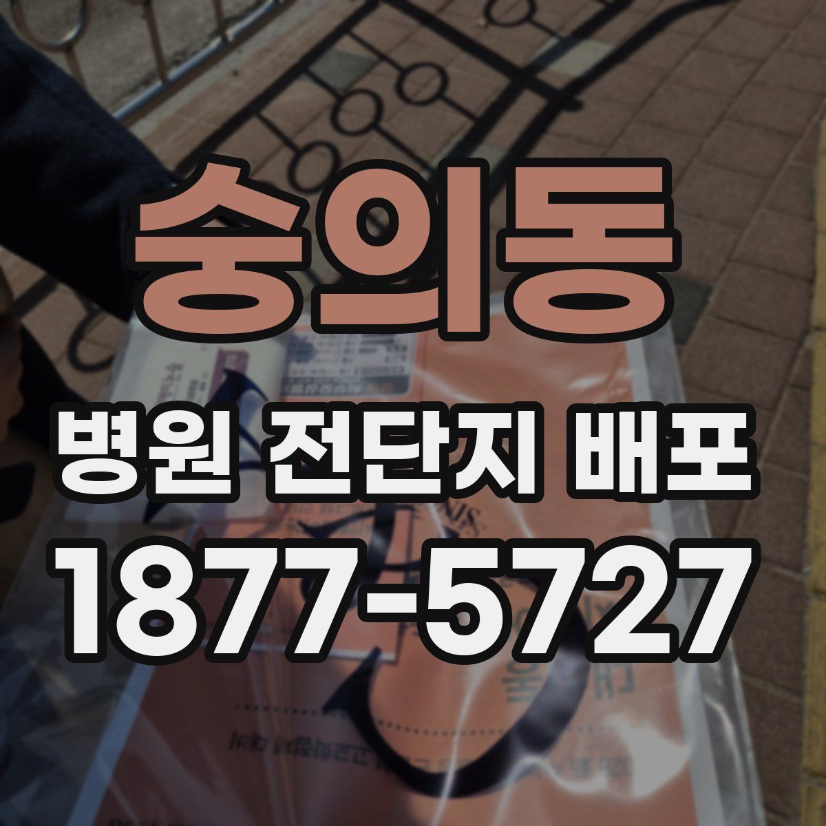 숭의동 병원 전단지 배포