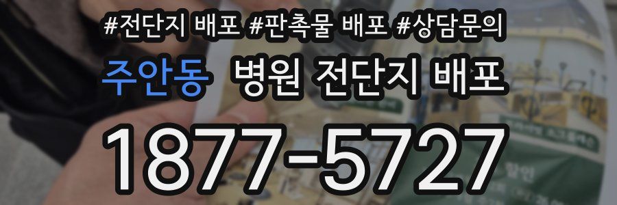 주안동 병원 전단지 배포