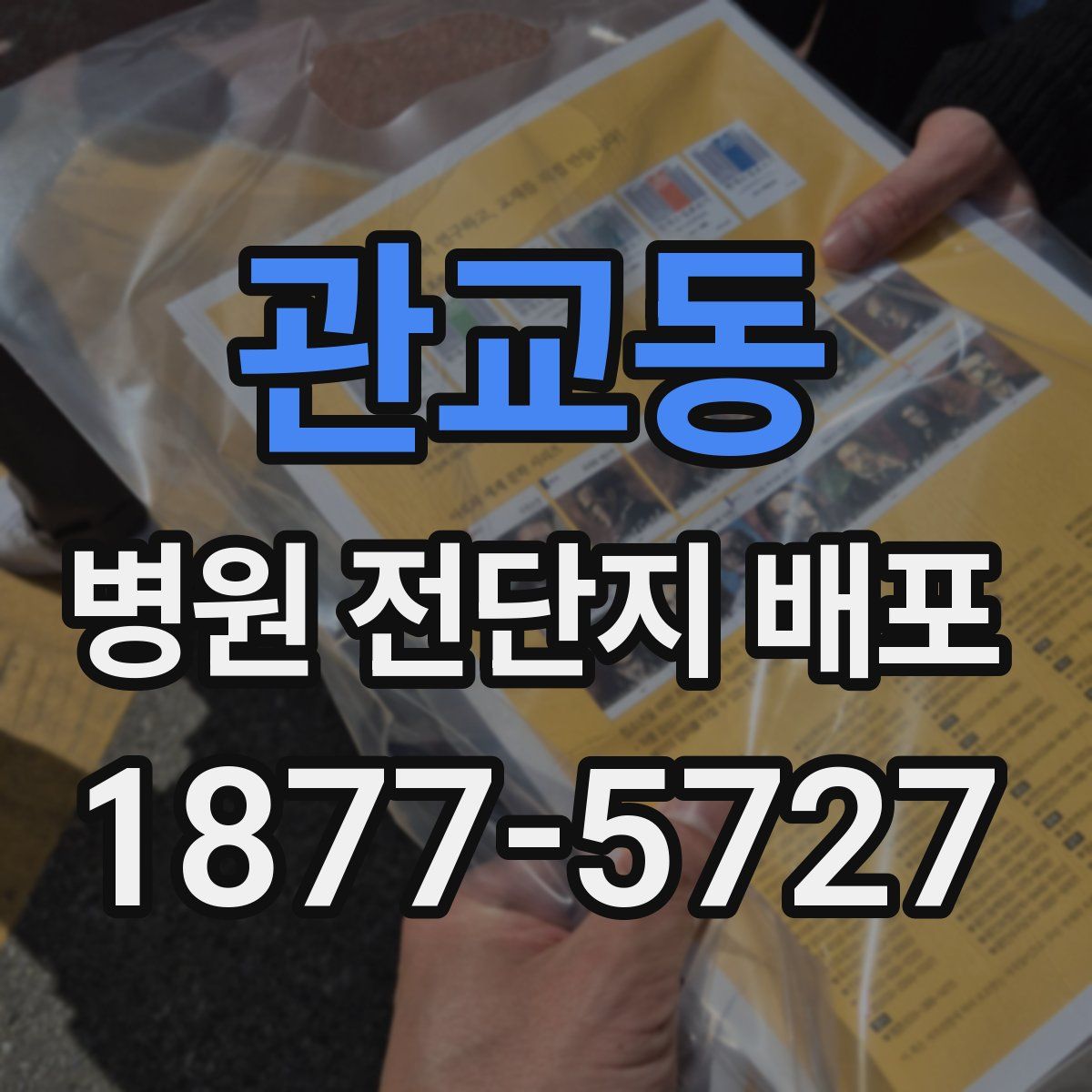 관교동 병원 전단지 배포