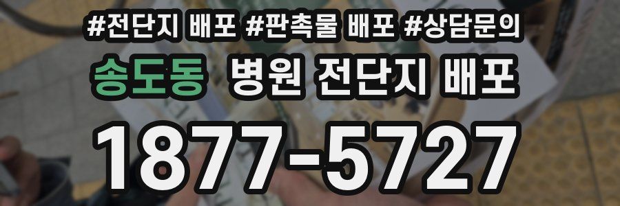 송도동 병원 전단지 배포