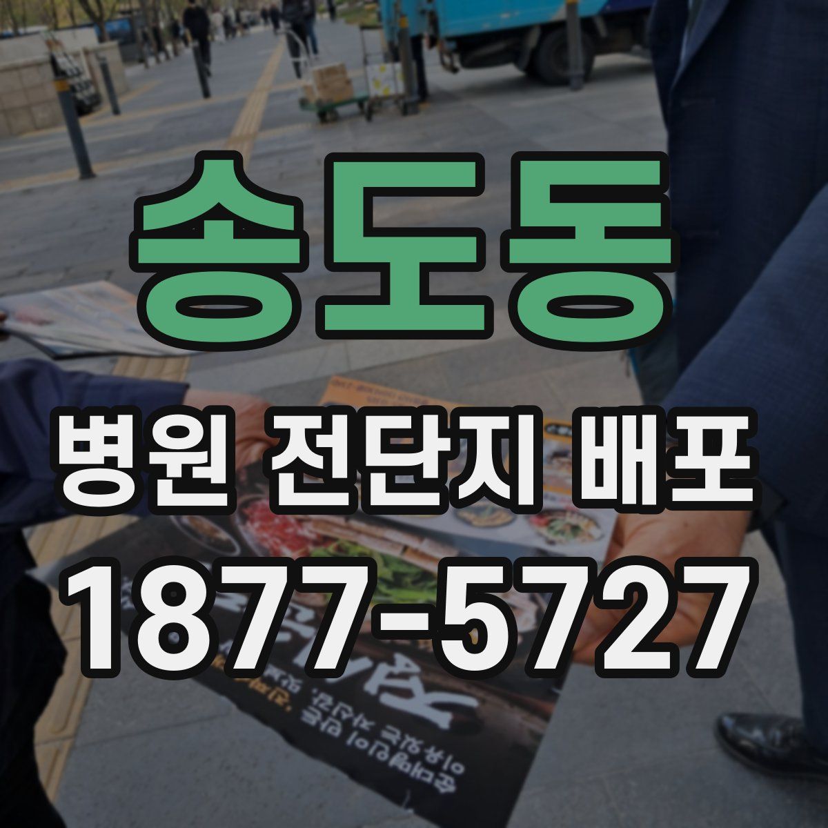 송도동 병원 전단지 배포