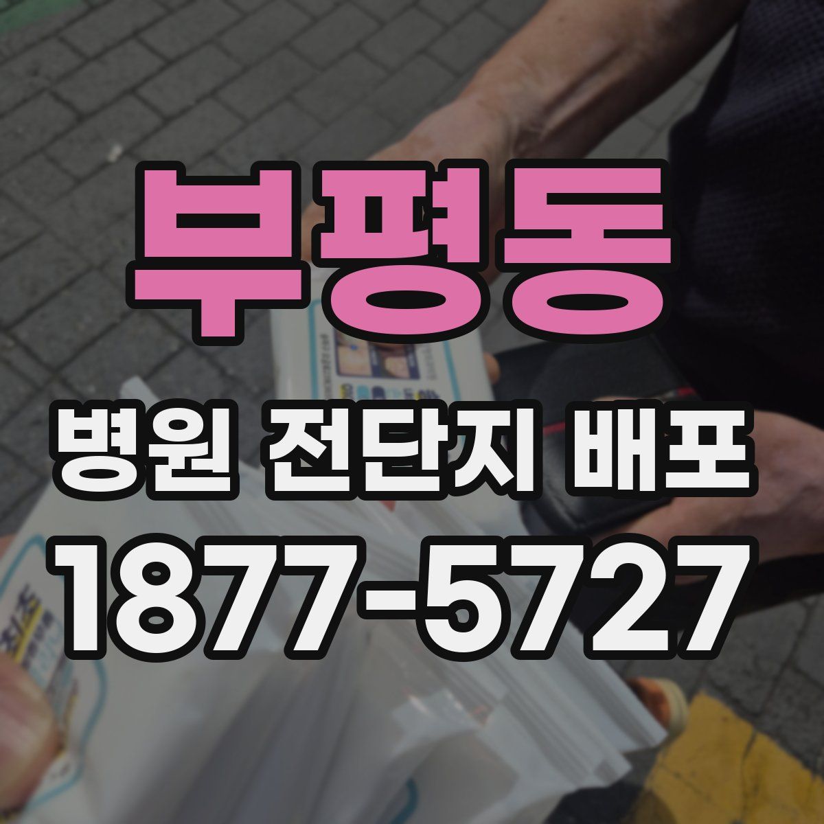 부평동 병원 전단지 배포