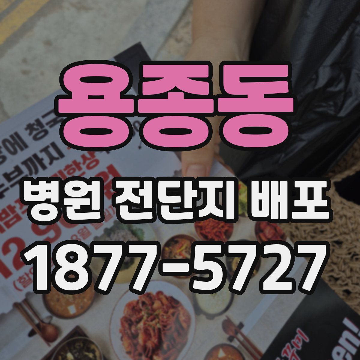 용종동 병원 전단지 배포