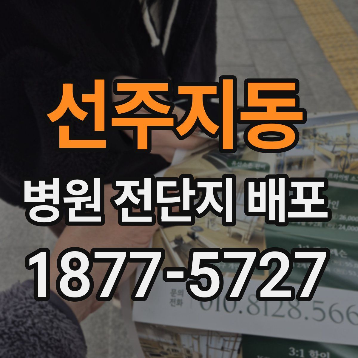 선주지동 병원 전단지 배포