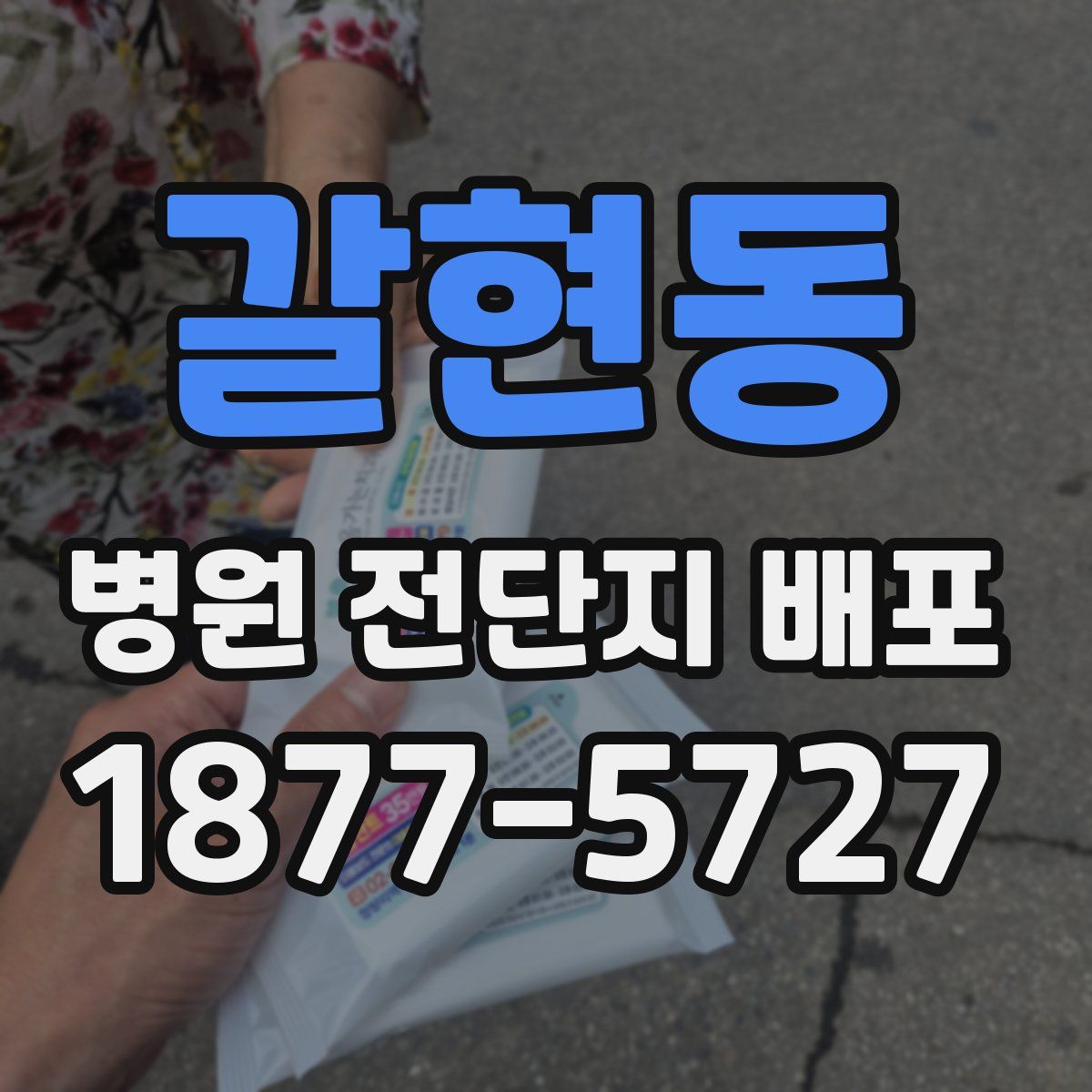 갈현동 병원 전단지 배포