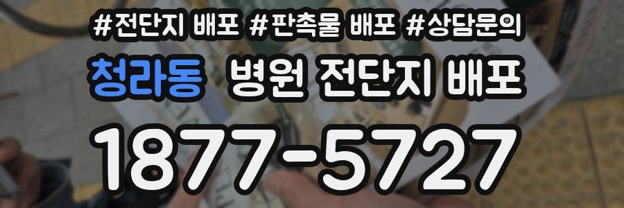청라동 병원 전단지 배포