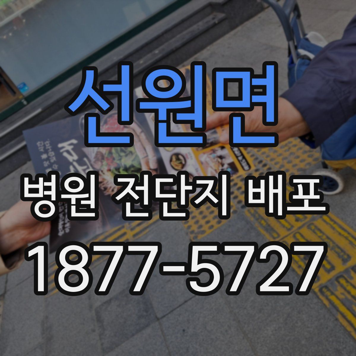선원면 병원 전단지 배포