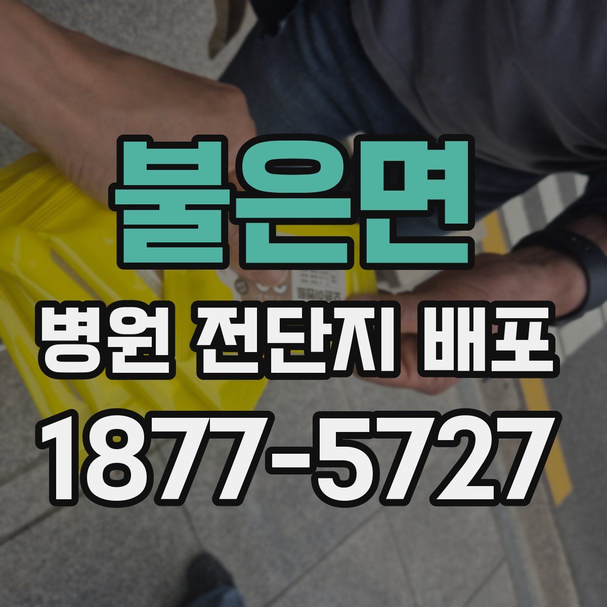 불은면 병원 전단지 배포