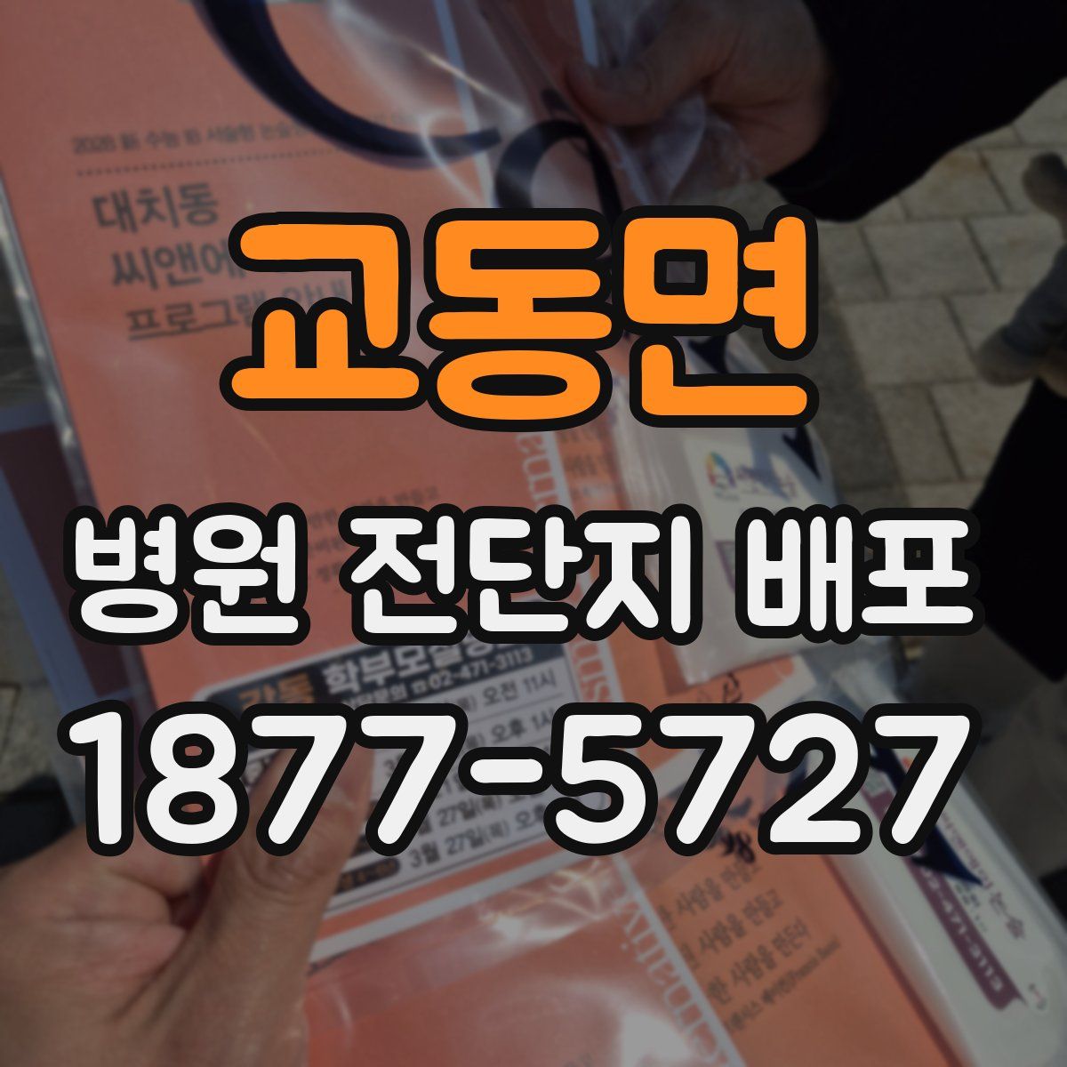 교동면 병원 전단지 배포