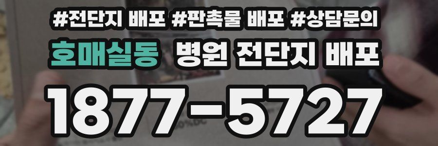 호매실동 병원 전단지 배포