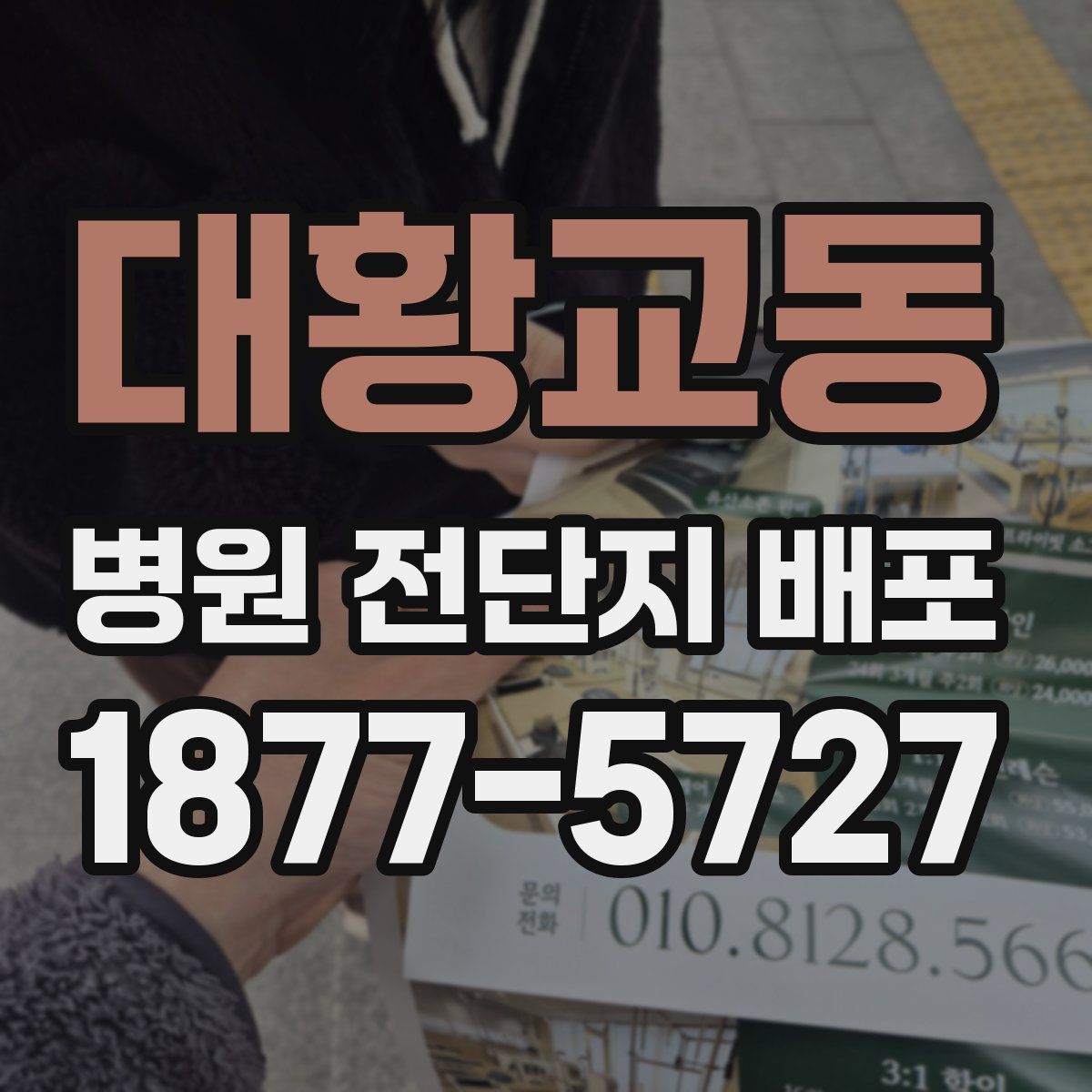 대황교동 병원 전단지 배포