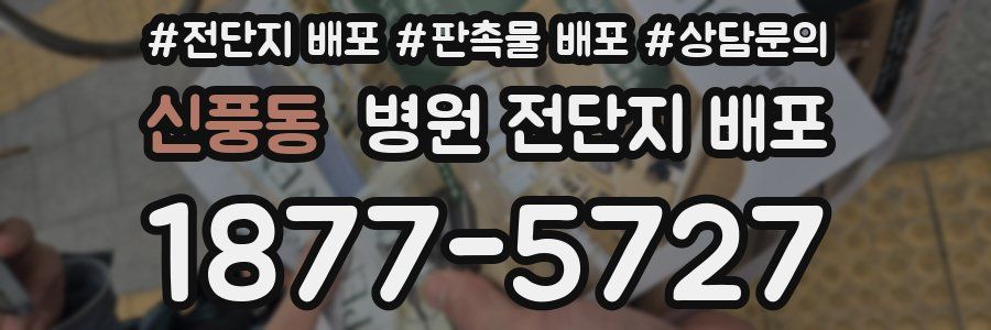 신풍동 병원 전단지 배포