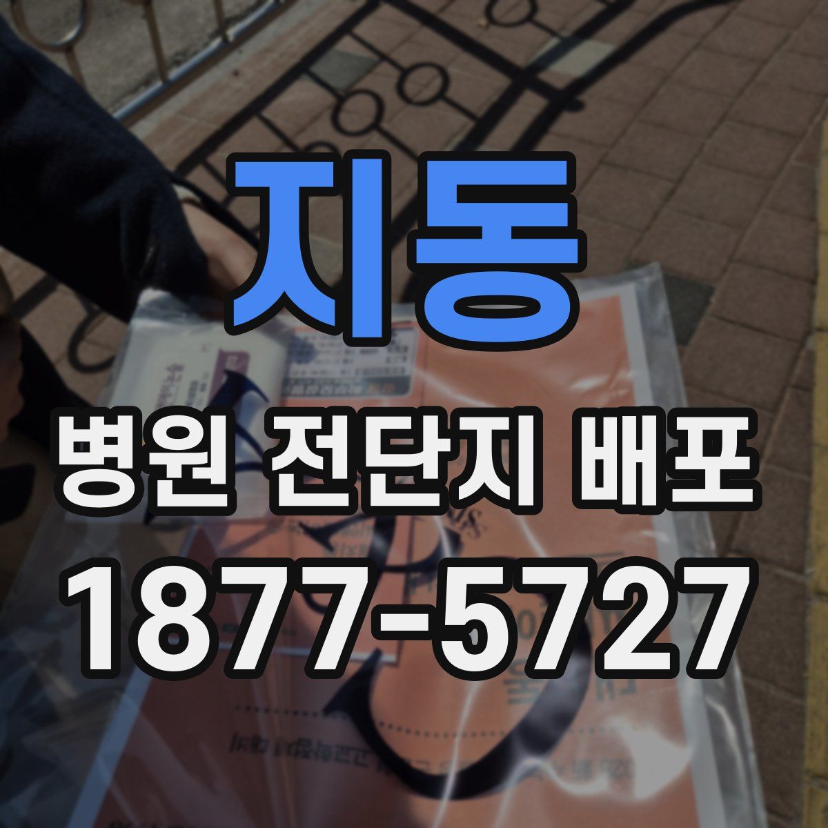 지동 병원 전단지 배포