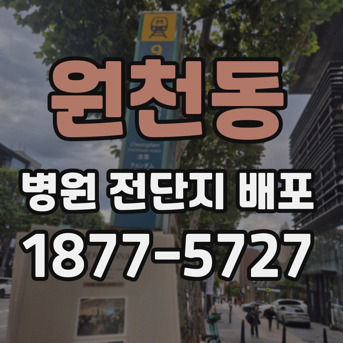 원천동 병원 전단지 배포