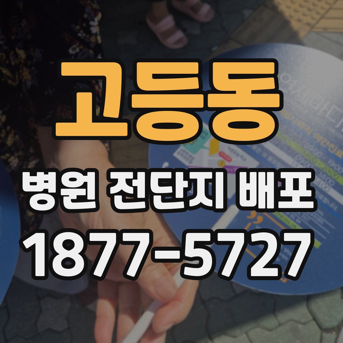 고등동 병원 전단지 배포