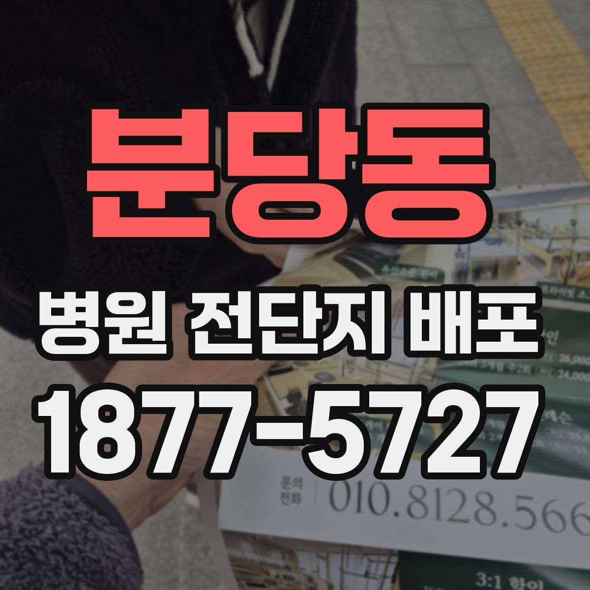 분당동 병원 전단지 배포