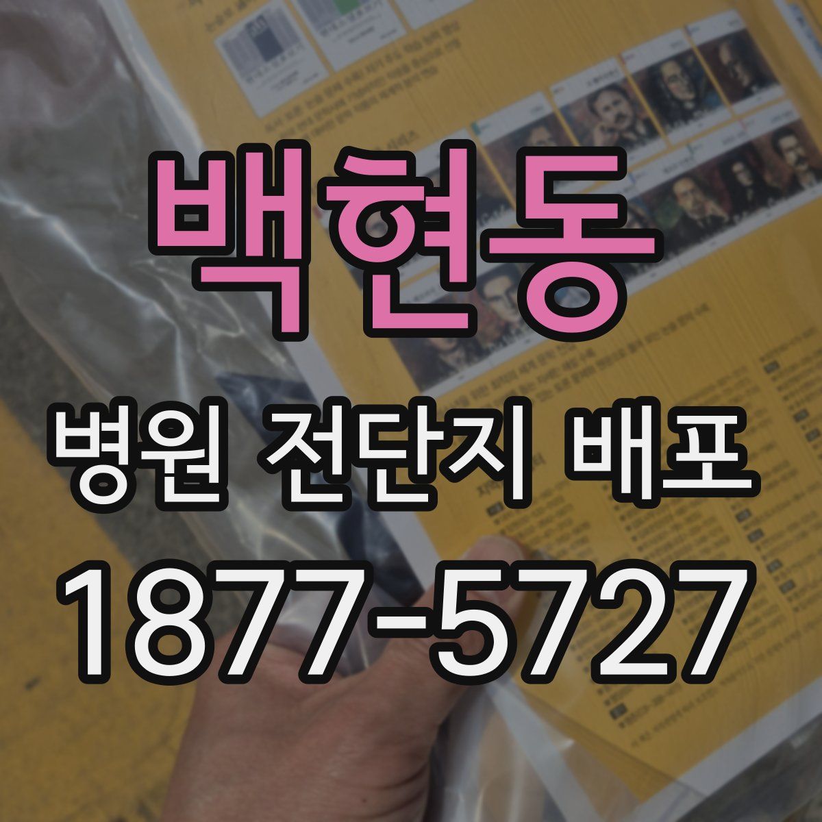 백현동 병원 전단지 배포