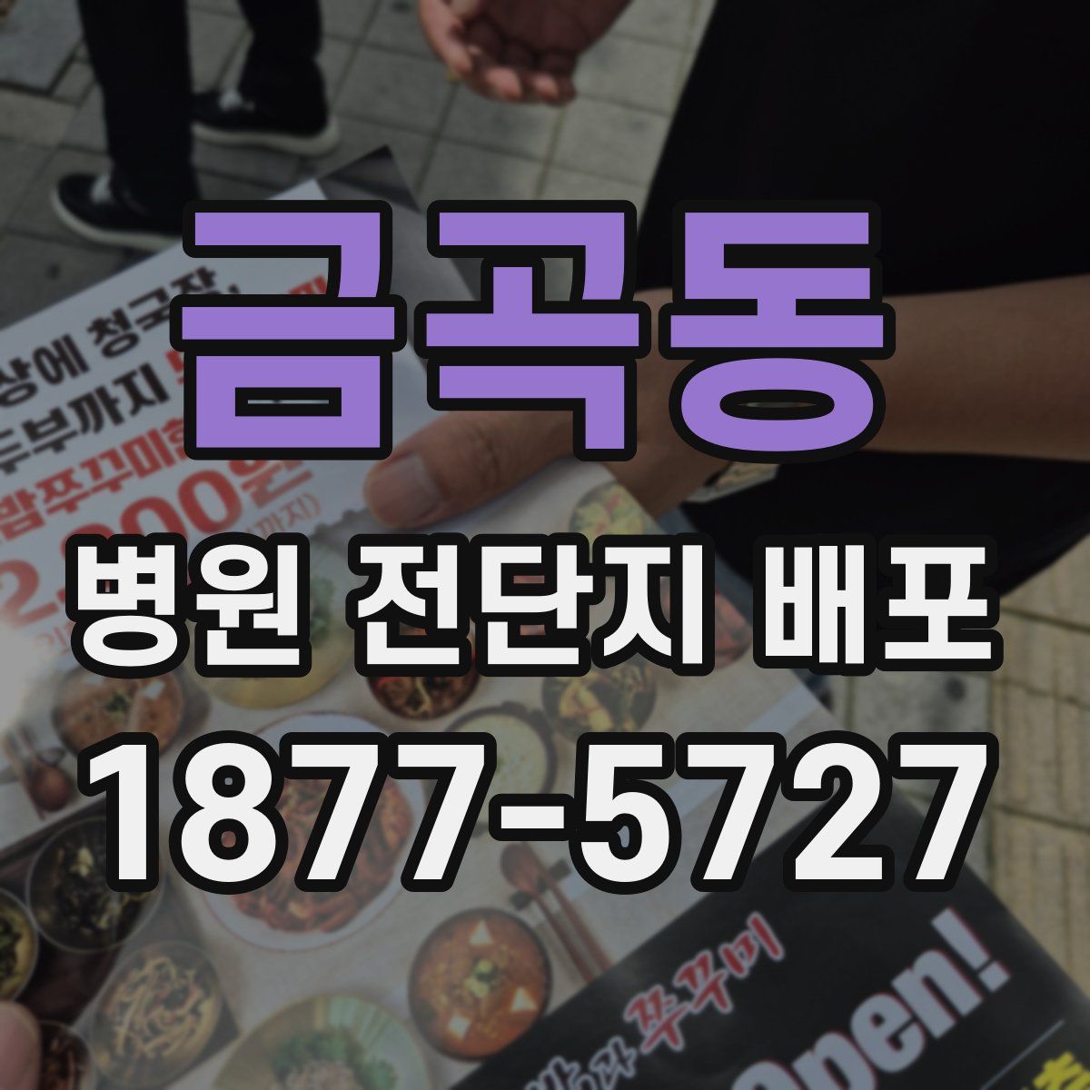 금곡동 병원 전단지 배포