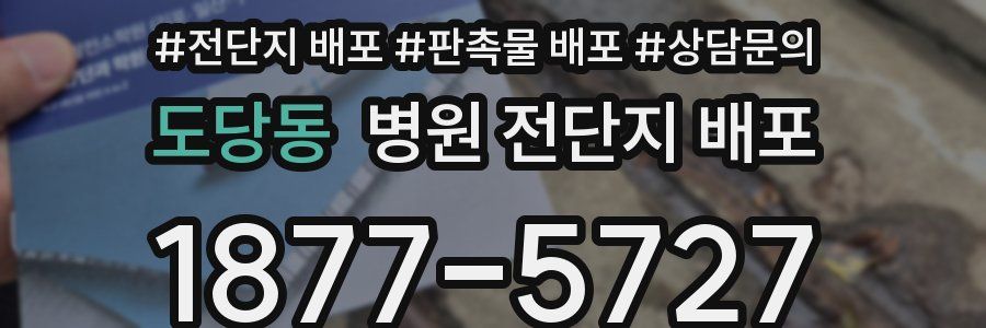도당동 병원 전단지 배포