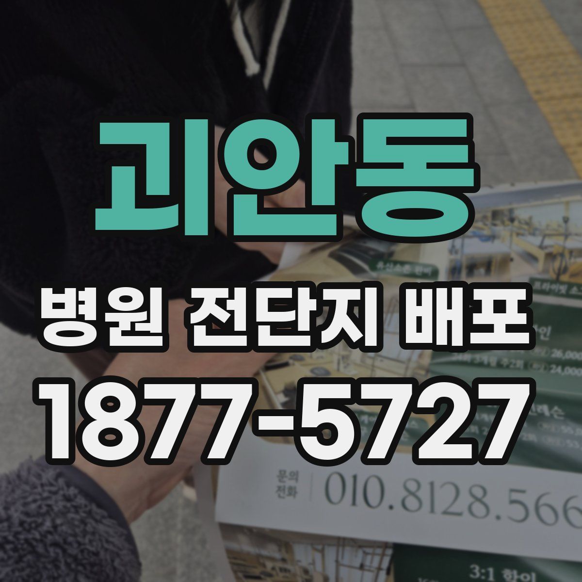 괴안동 병원 전단지 배포