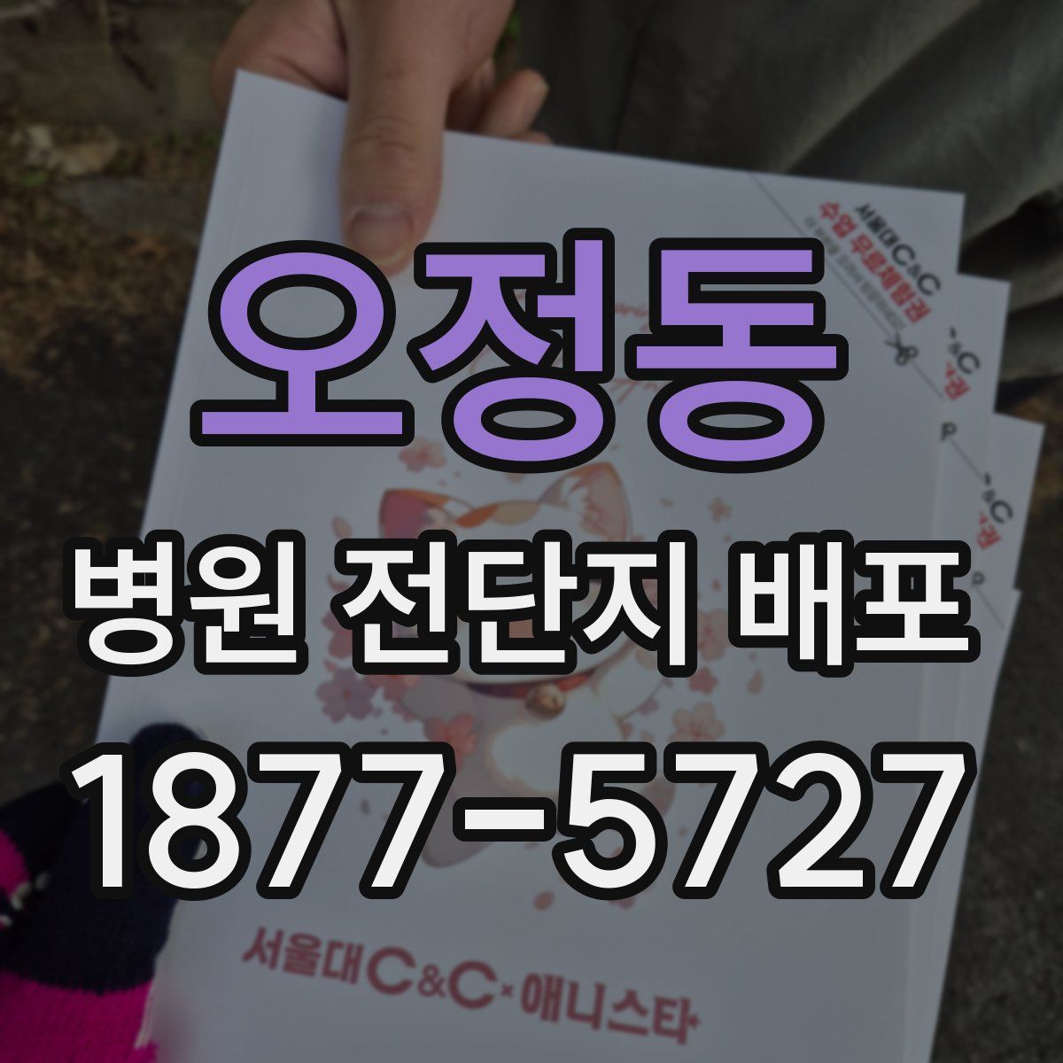 오정동 병원 전단지 배포