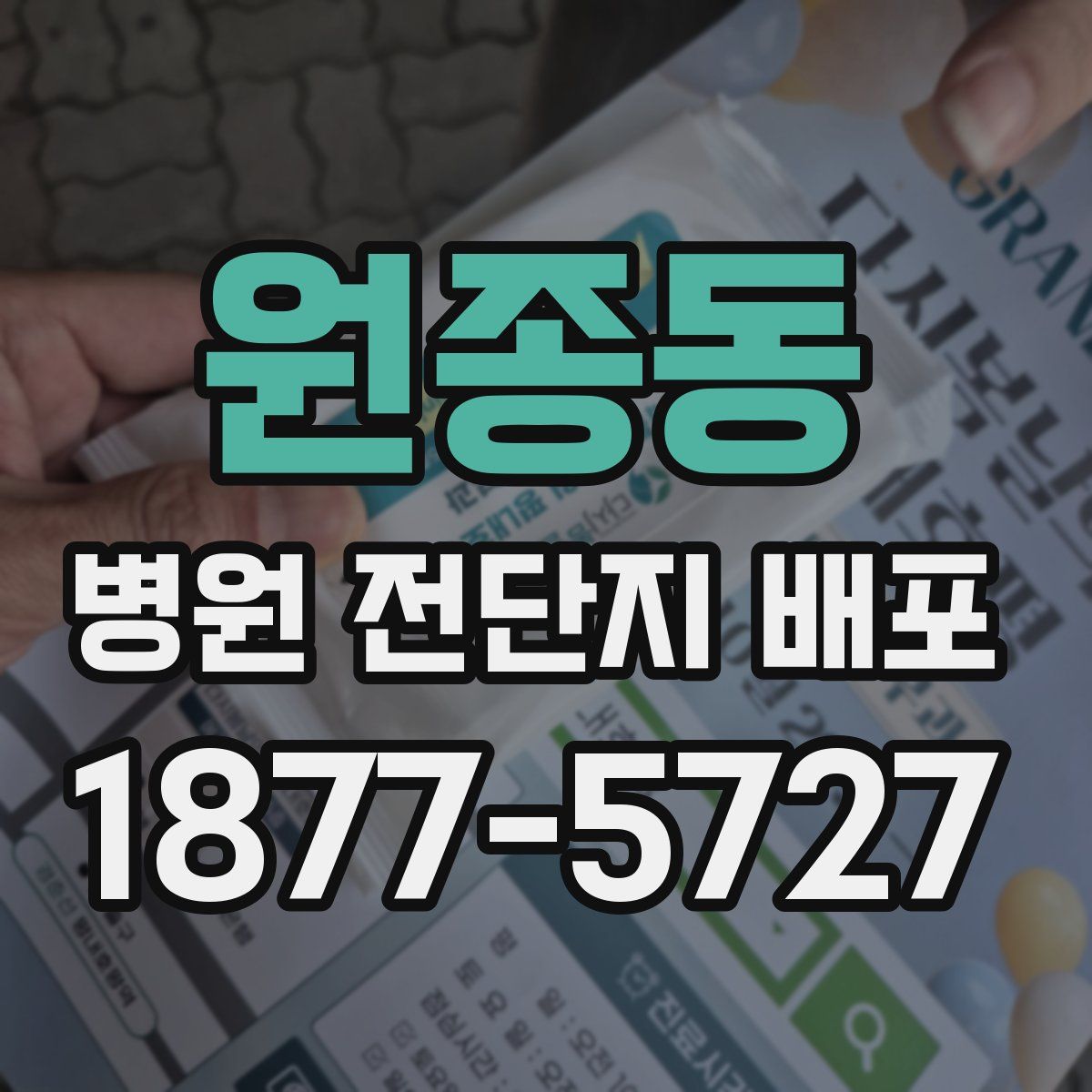 원종동 병원 전단지 배포