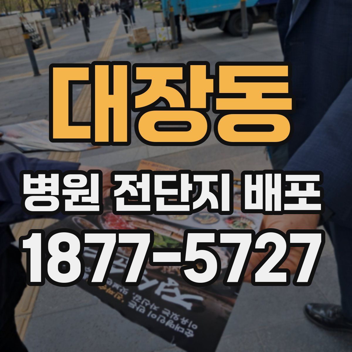대장동 병원 전단지 배포