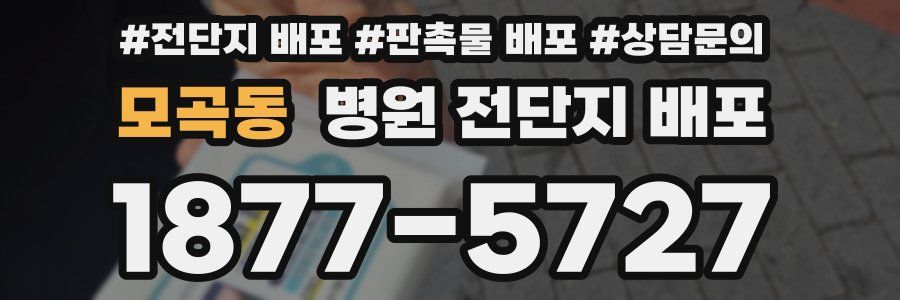 모곡동 병원 전단지 배포