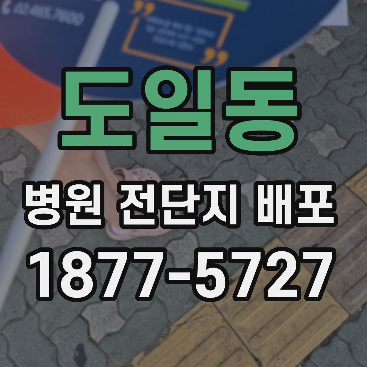 도일동 병원 전단지 배포