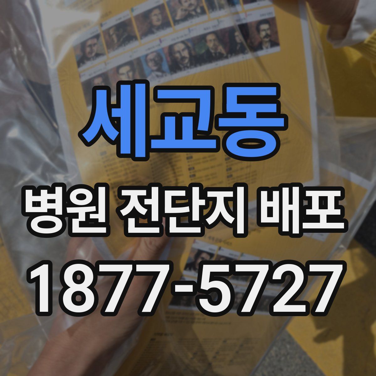 세교동 병원 전단지 배포