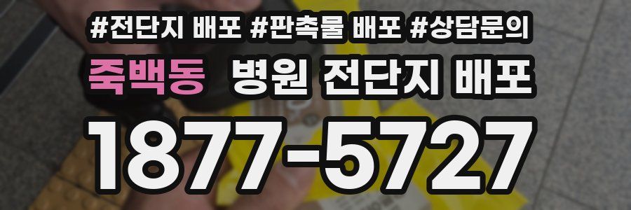 죽백동 병원 전단지 배포
