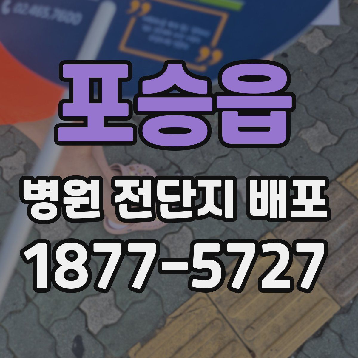 포승읍 병원 전단지 배포