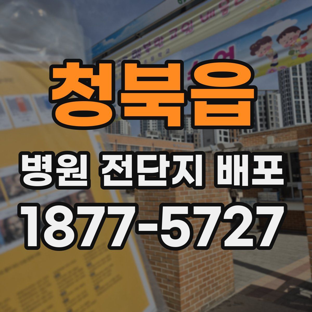 청북읍 병원 전단지 배포