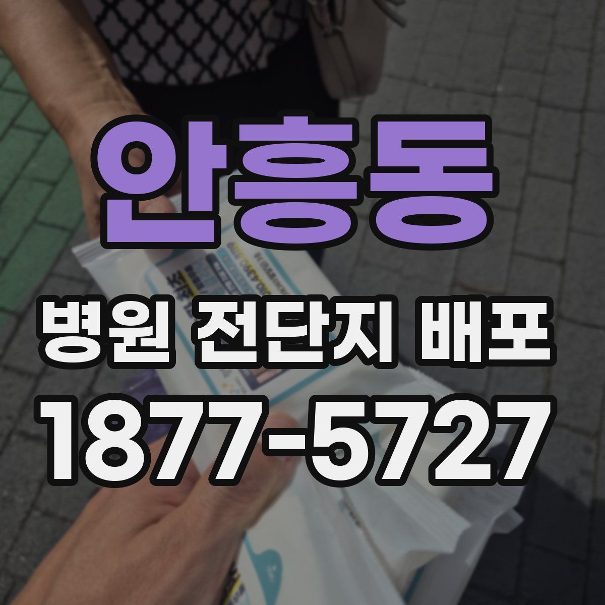안흥동 병원 전단지 배포