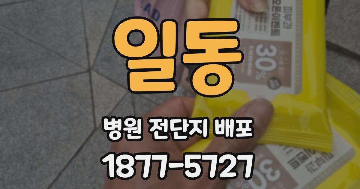 일동 병원 전단지 배포