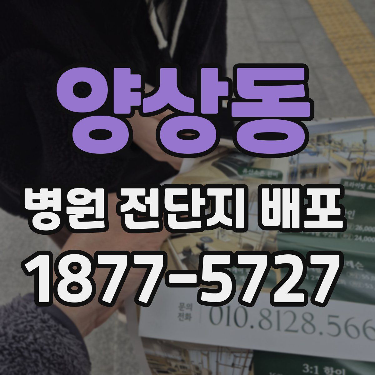 양상동 병원 전단지 배포