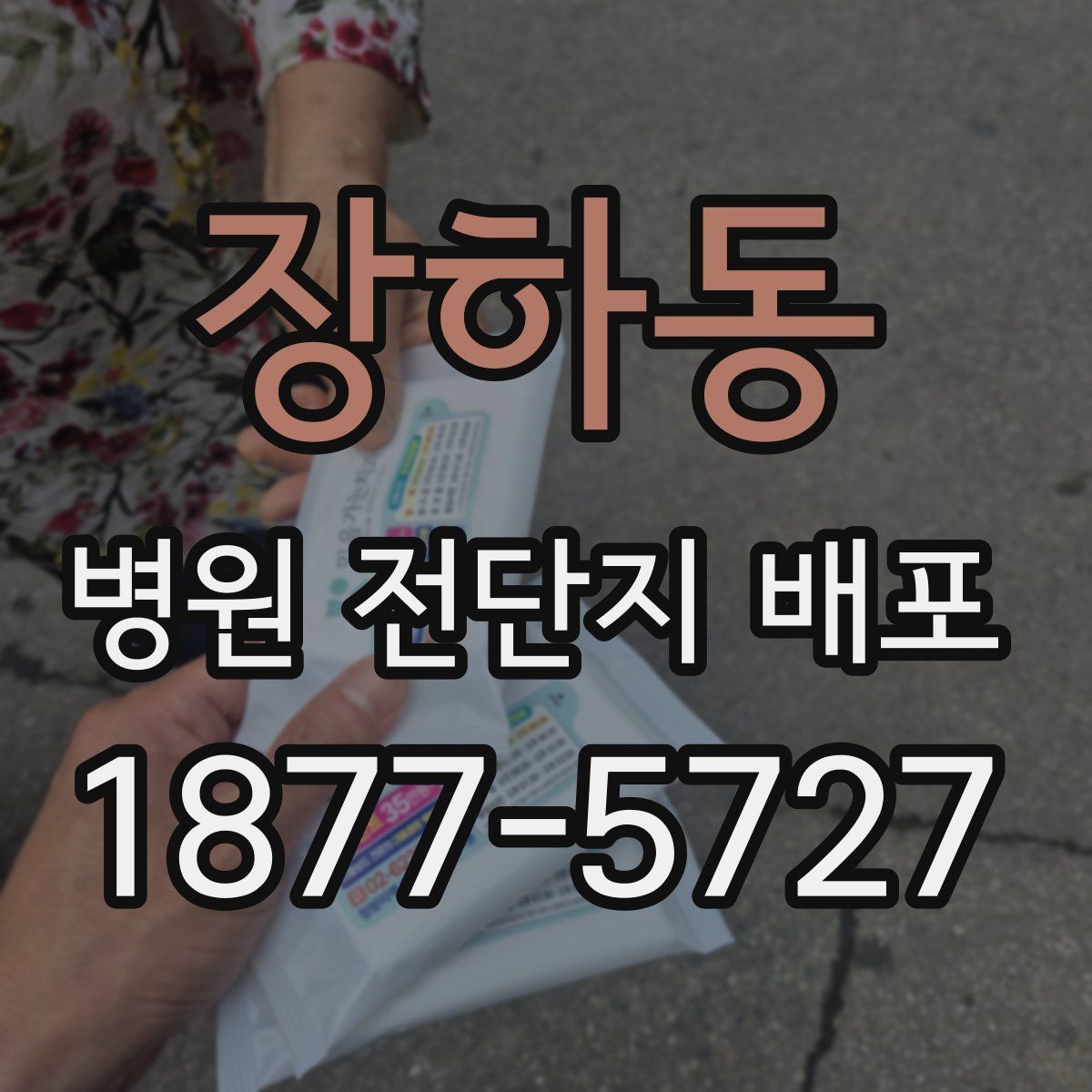 장하동 병원 전단지 배포