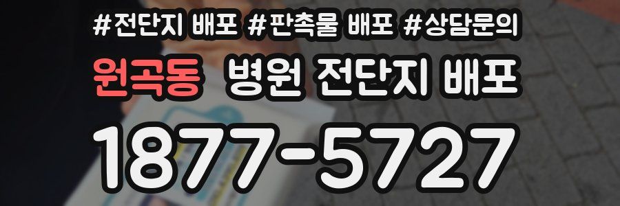 원곡동 병원 전단지 배포