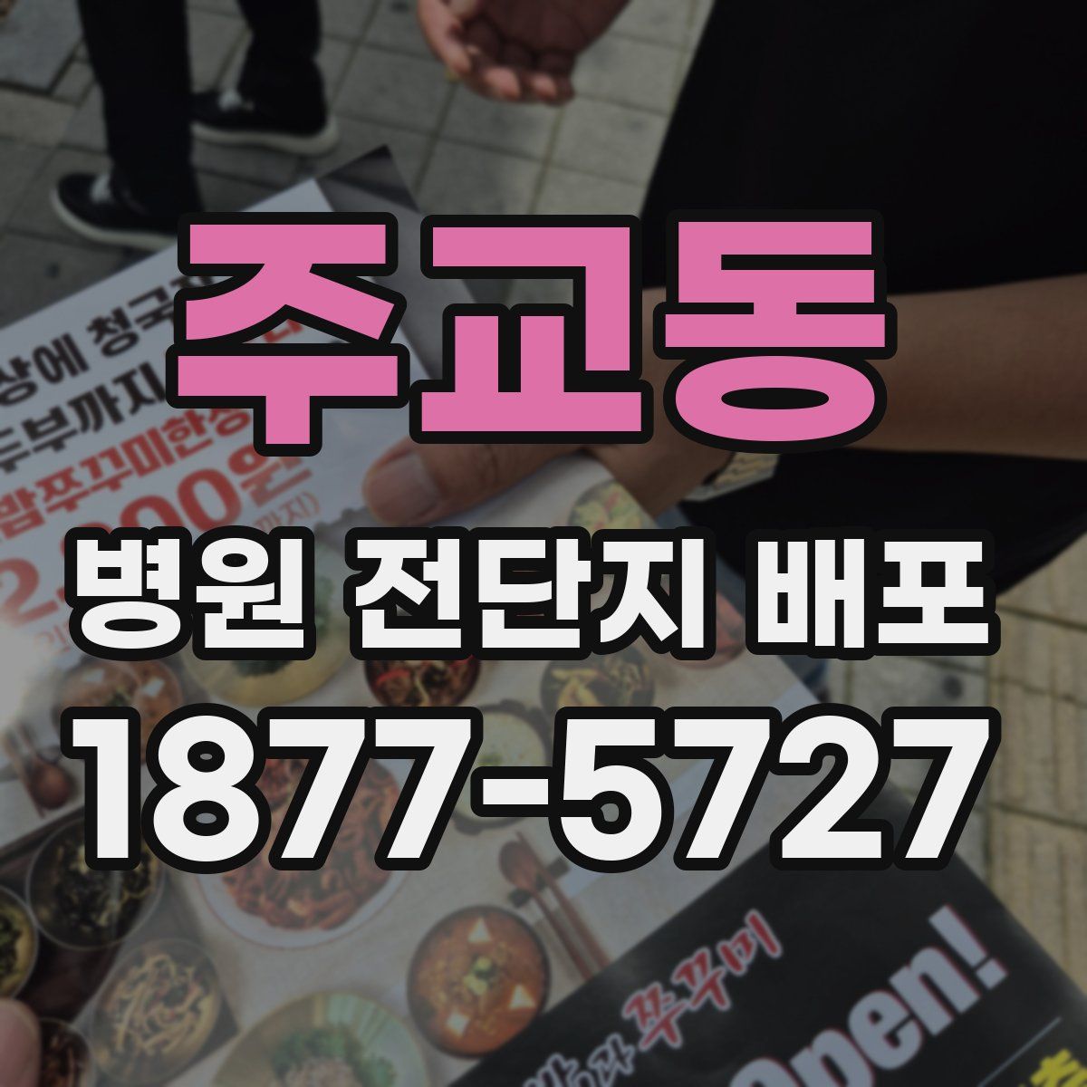 주교동 병원 전단지 배포