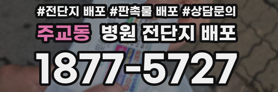 주교동 병원 전단지 배포