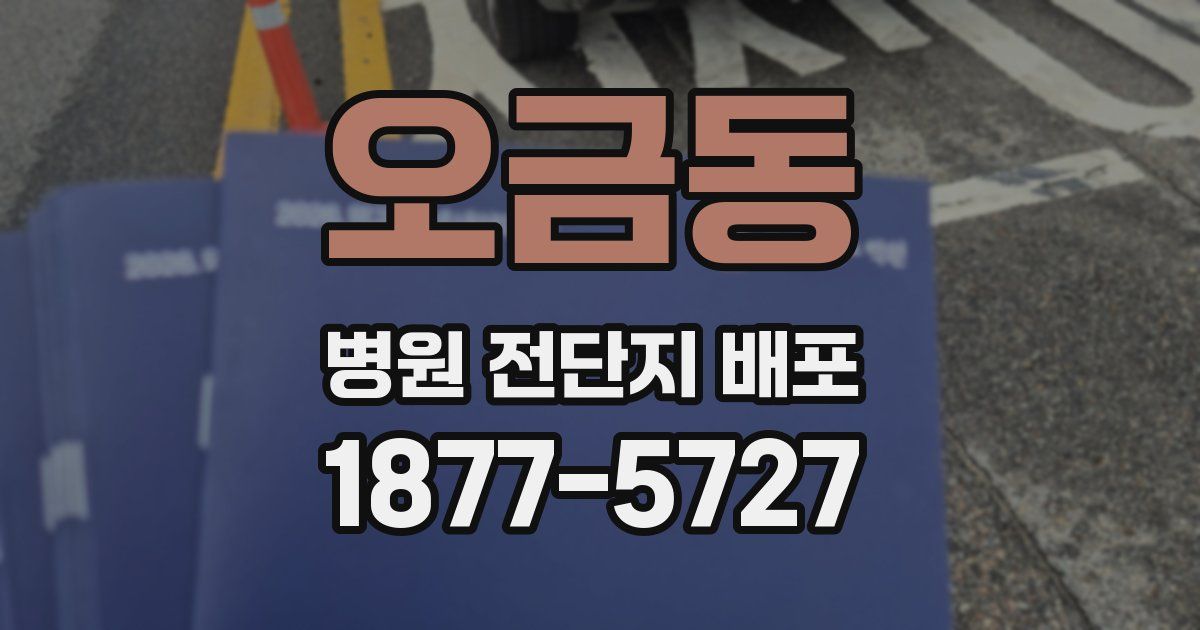 오금동 병원 전단지 배포
