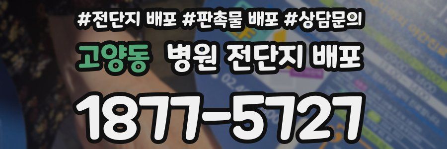 고양동 병원 전단지 배포